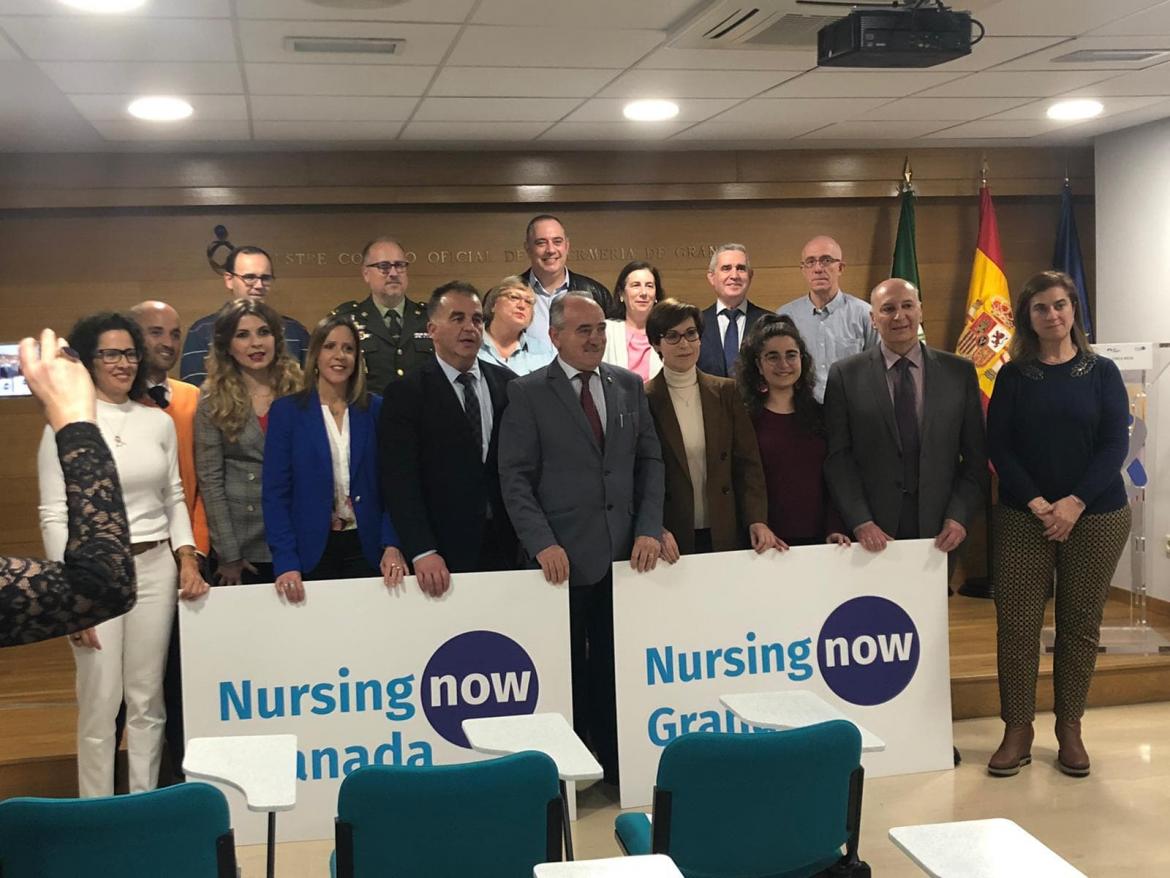 Francisco Javier Capilla, Director de Enfermería del Hospital San Rafael durante el acto de adhesión